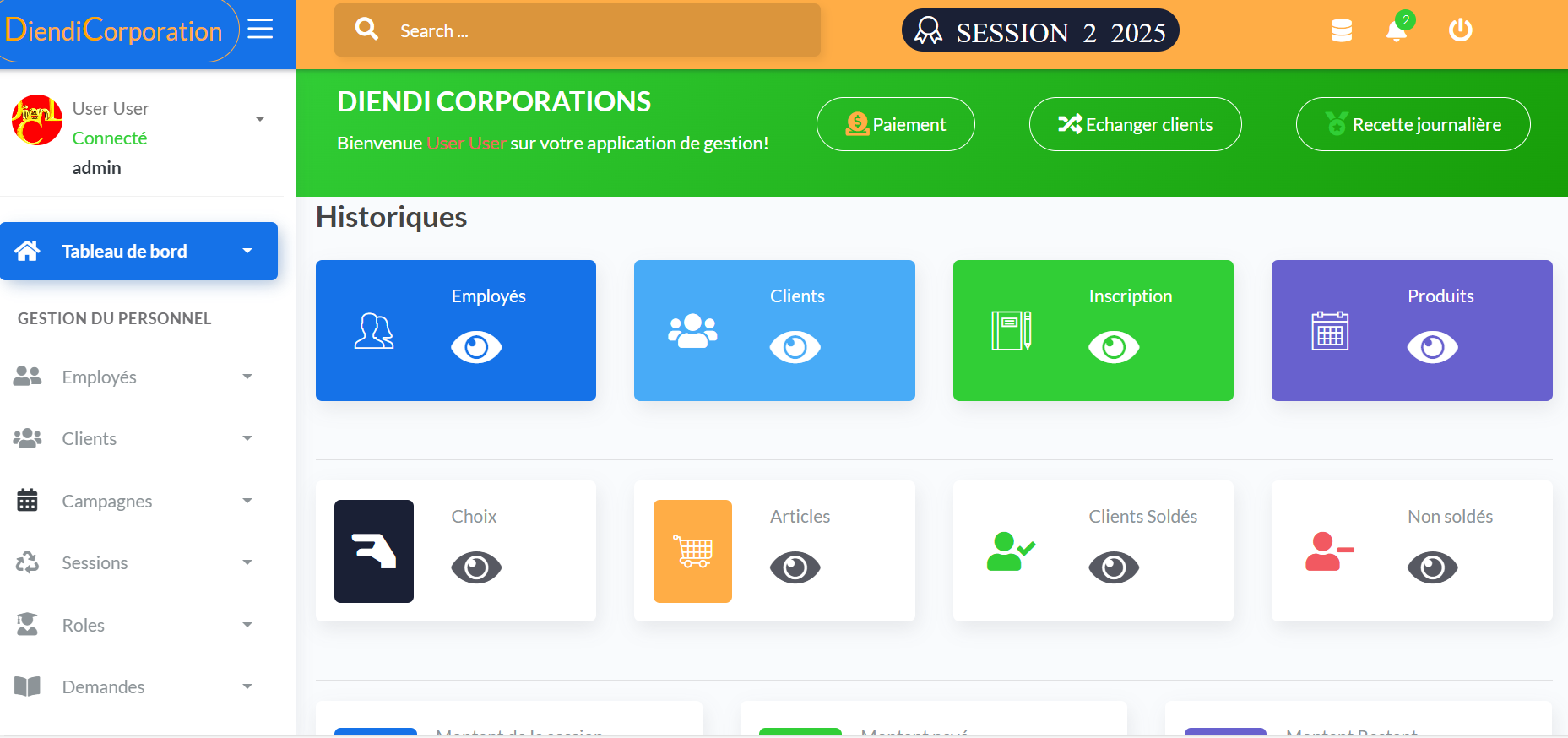 App Diendi - Collecte de fonds